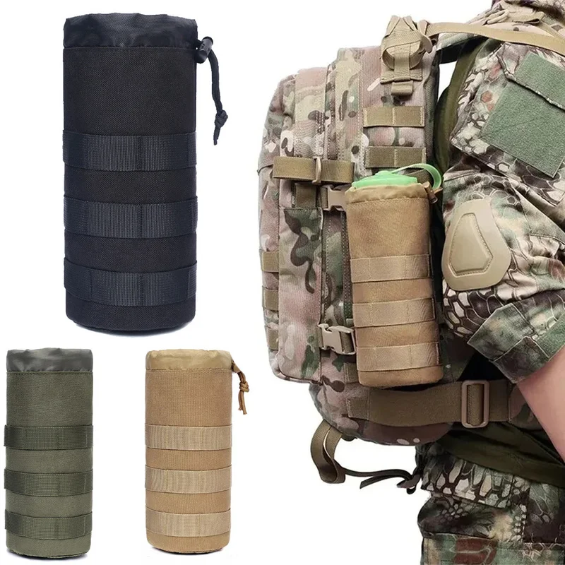 Camping Cooking Tin - Outdoor Molle Water Bottle Pouch Waist