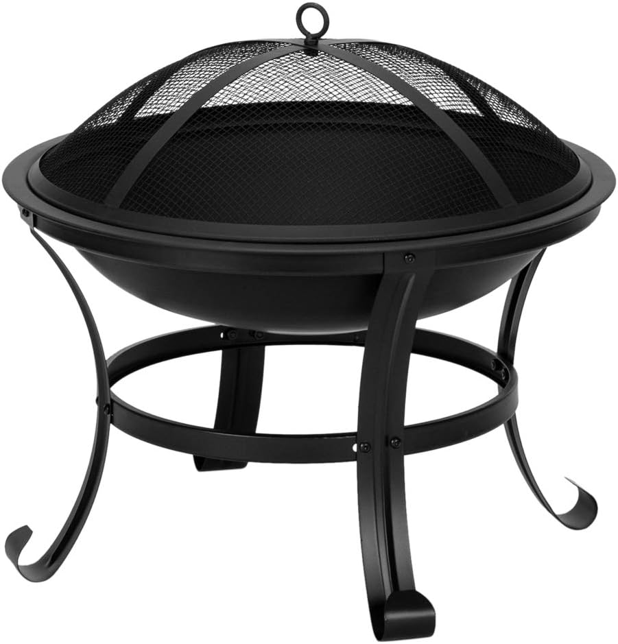 Camping Cooking Fire Pit - BBQ Grill Outdoor Wood Burning Fire