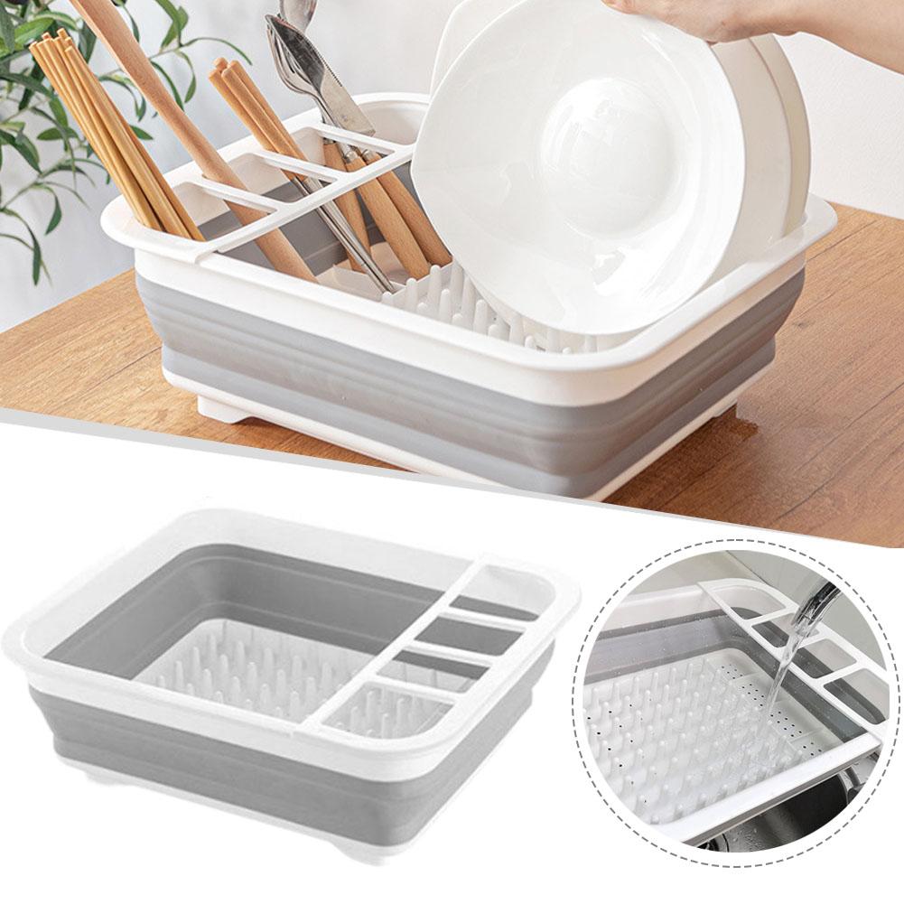 Camping Cooking Tray - Foldable Dish Drainer Bowl Rack Dinnerware