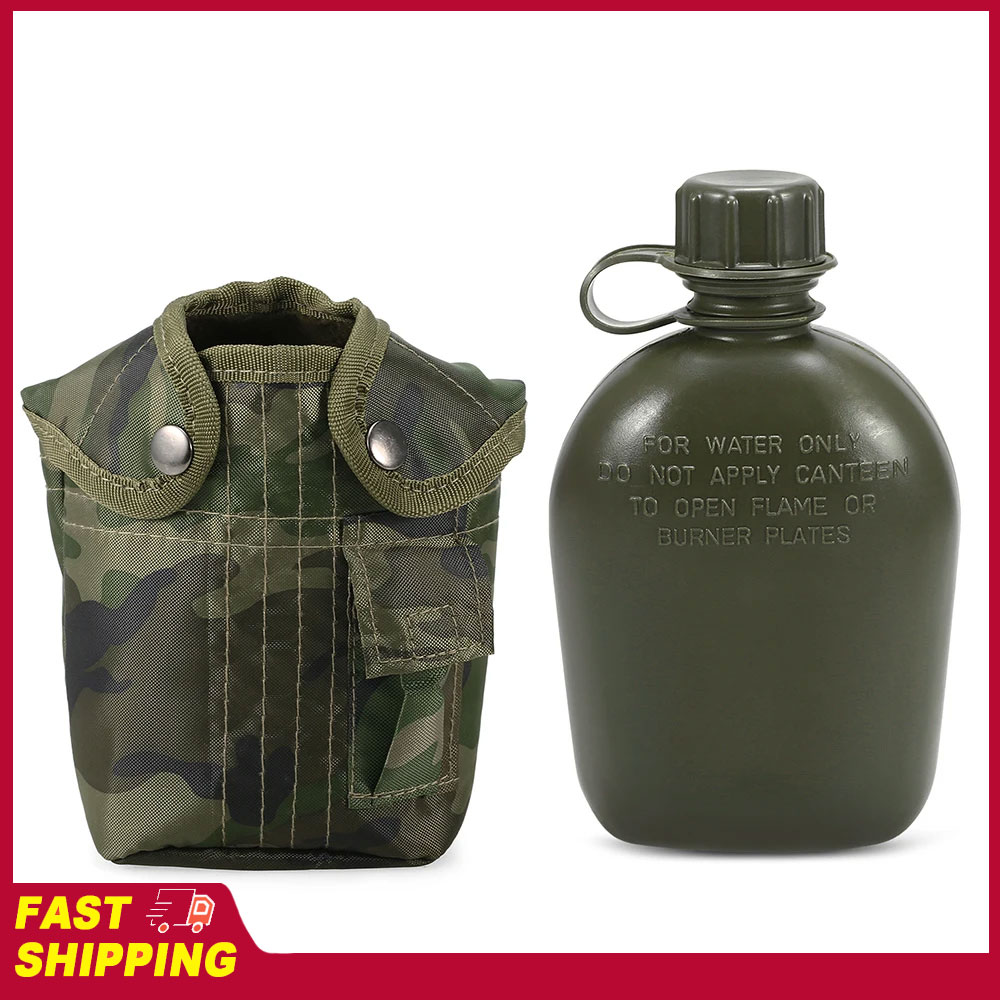 Camping Cooking Tin - Camping Hiking Backpacking Survival Water Bottle