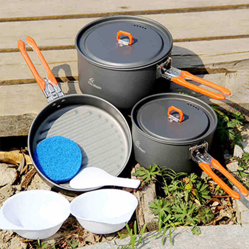 Camping Cooking On Fire - Fire Maple Cooking Set Pot Frying