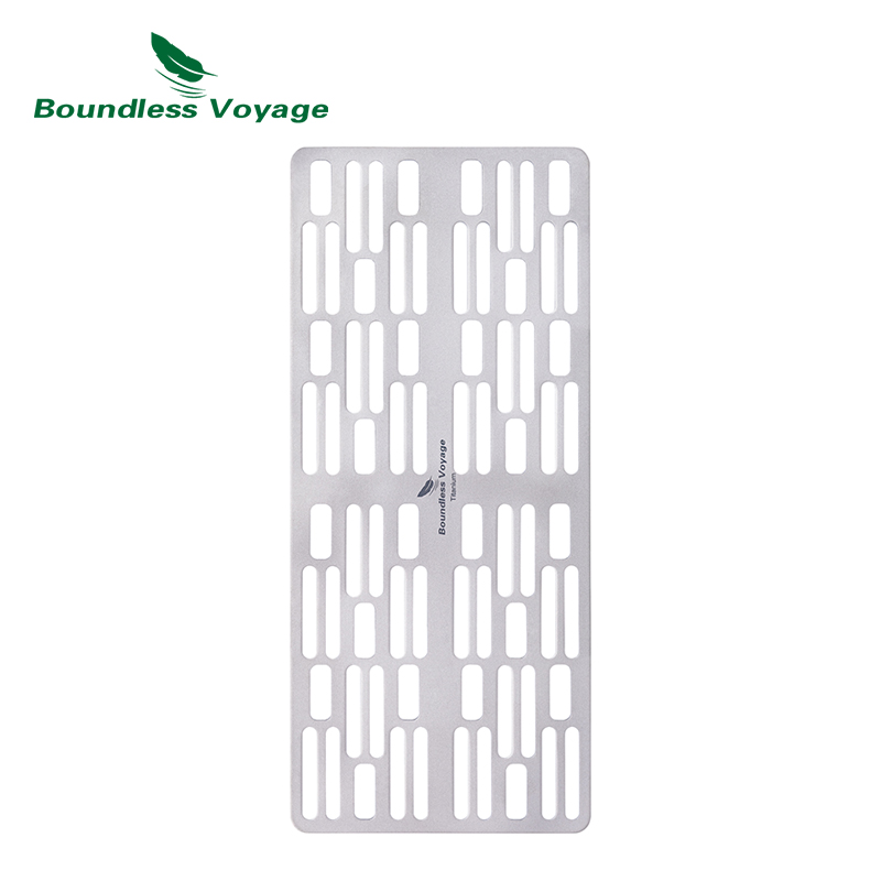 Camping Cooking Tray - Boundeless Voyage Outdoor Camping Titanium Charcoal