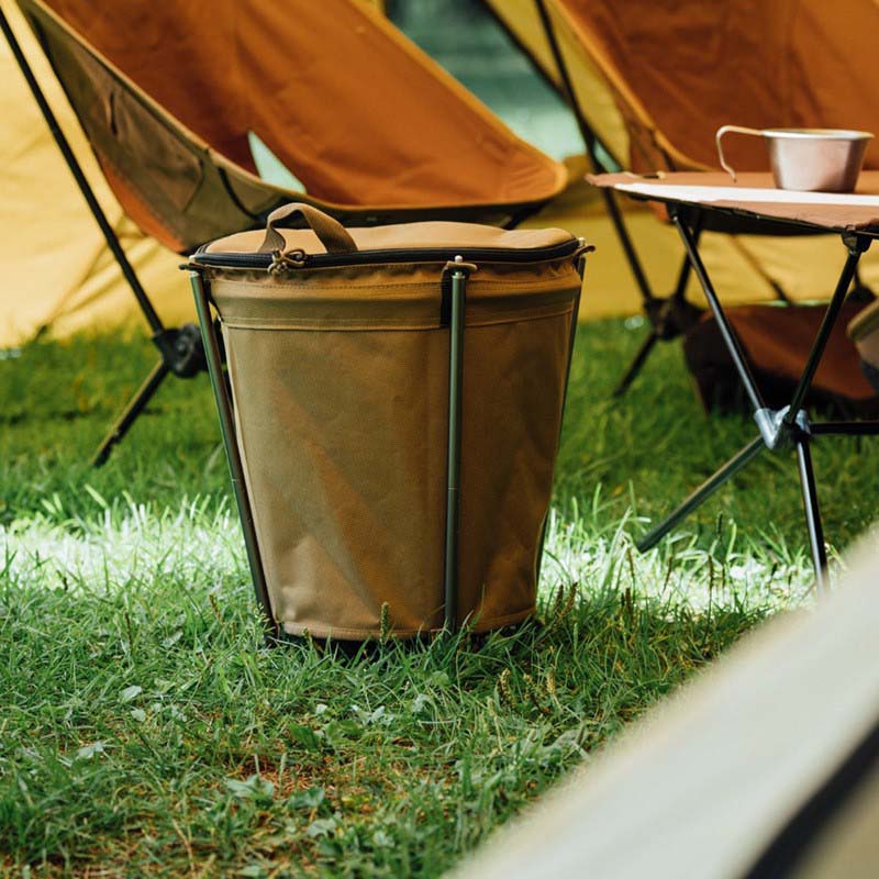 Camping Cooking Organizer - Outdoor Camping Trash Can Lightweight Collapsible