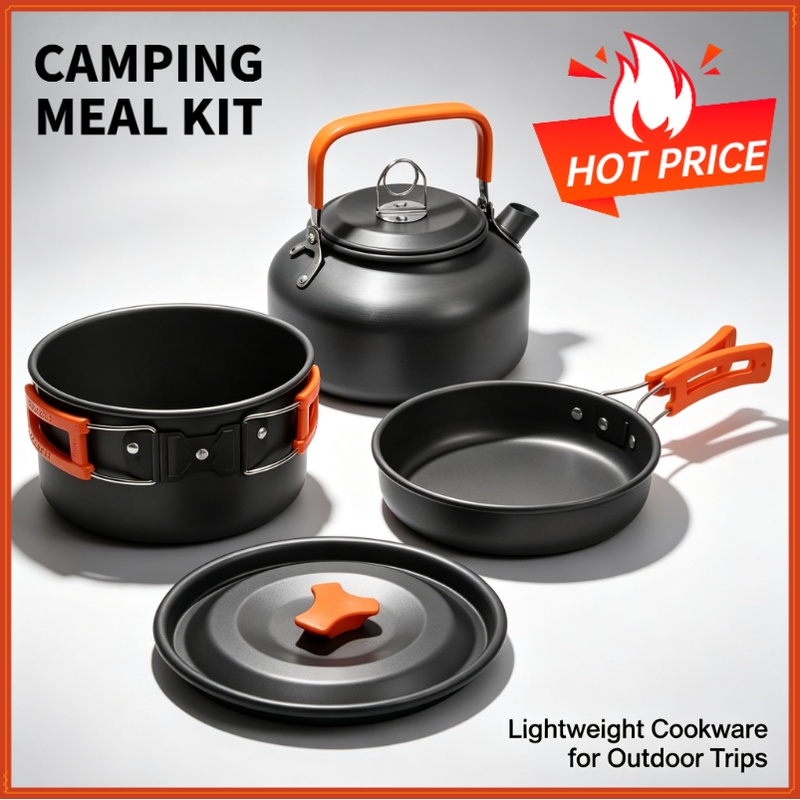 Camping Cooking Set Non Stick - Camping Cooking set Camping Cookware Travel