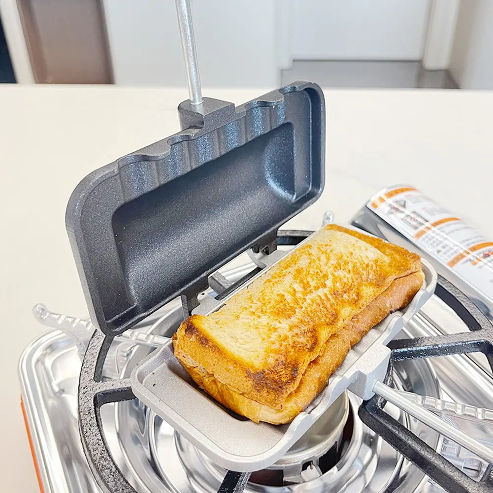 ANon-stick Aluminum Sandwich P - đánh giá và giá Camping Cooking Utensil Roll