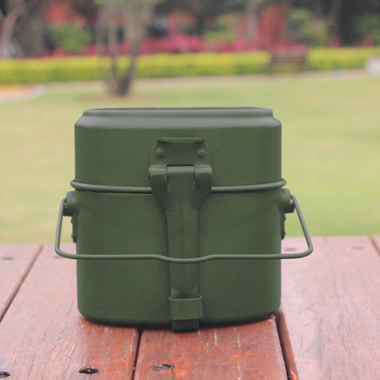 3Pcs/Set Lunch Box Aluminum Po - đánh giá và giá Camping Cooking Box Set