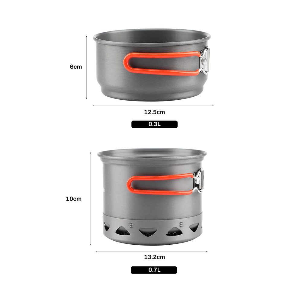 Lửa Phong Cắm Trại Bộ Nồi Ngoà - đánh giá và giá Camping Cooking On Fire