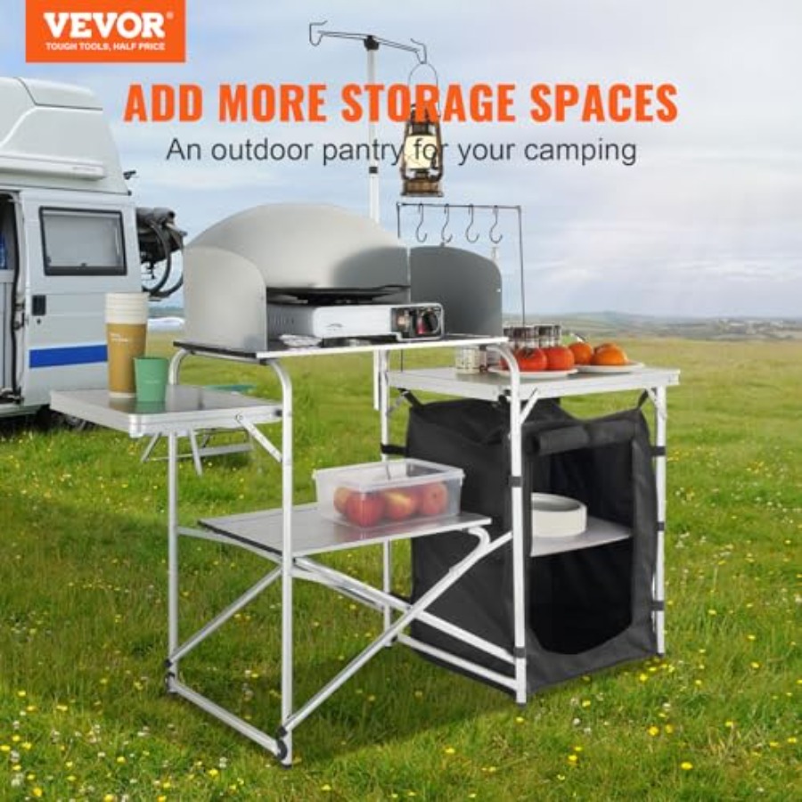 Camping Kitchen Table, Folding - đánh giá và giá Camping Cooking Kitchen