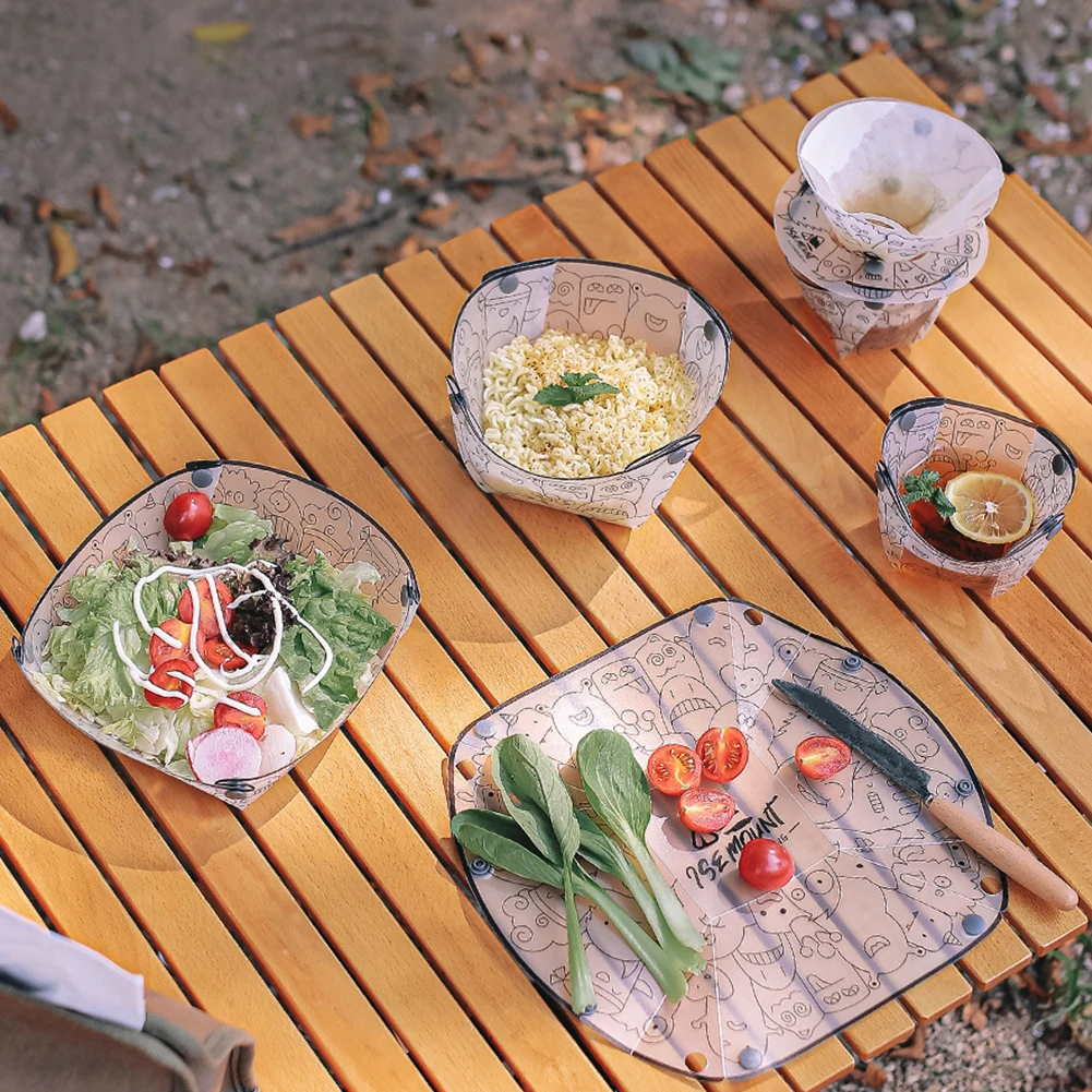 PP Foldable Dinnerware Portabl - đánh giá và giá Camping Cooking Tray