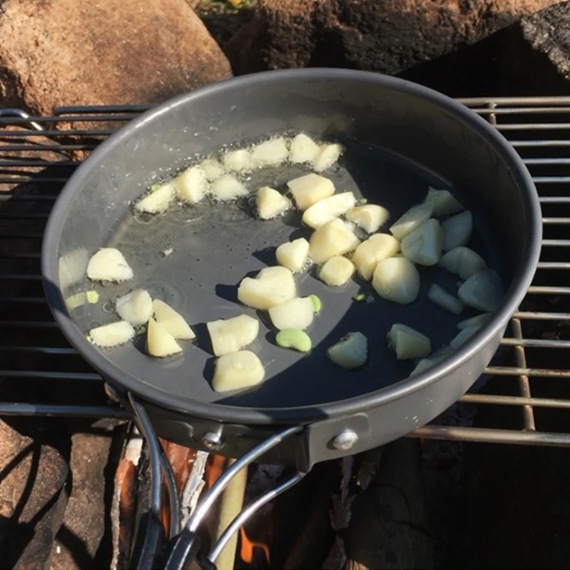Gấp Chảo Chống Dính Động Ngoài - đánh giá và giá Camping Cooking Set Non Stick