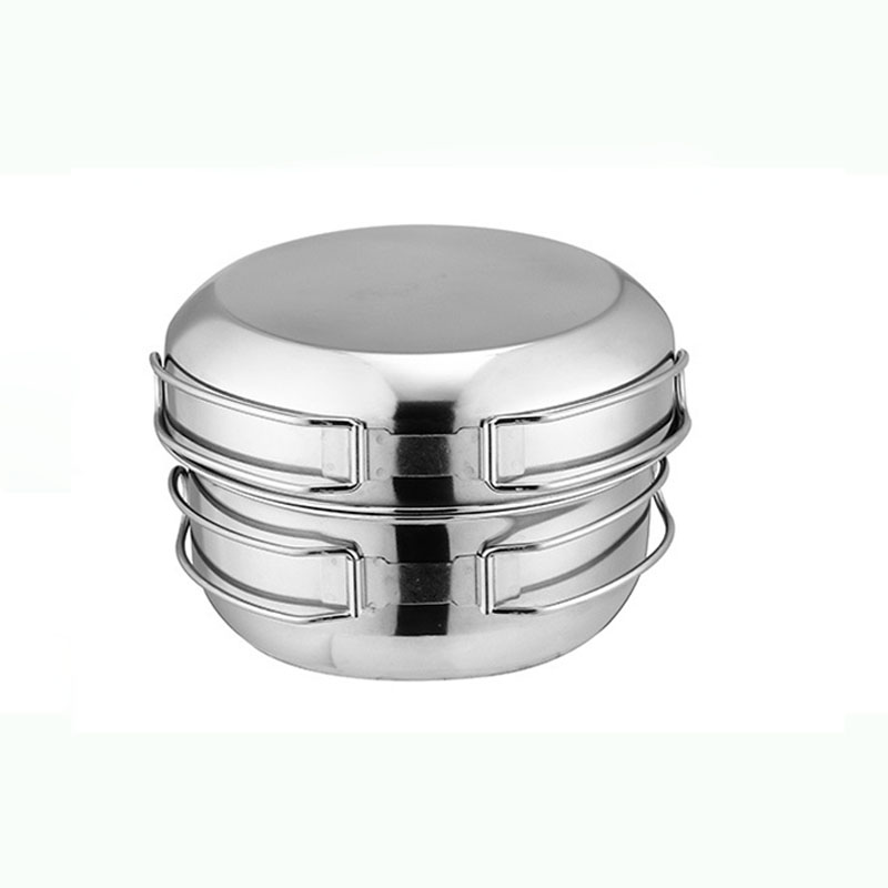 Foldable 5-piece Cups Kitchen  - đánh giá và giá Camping Cooking Box Set