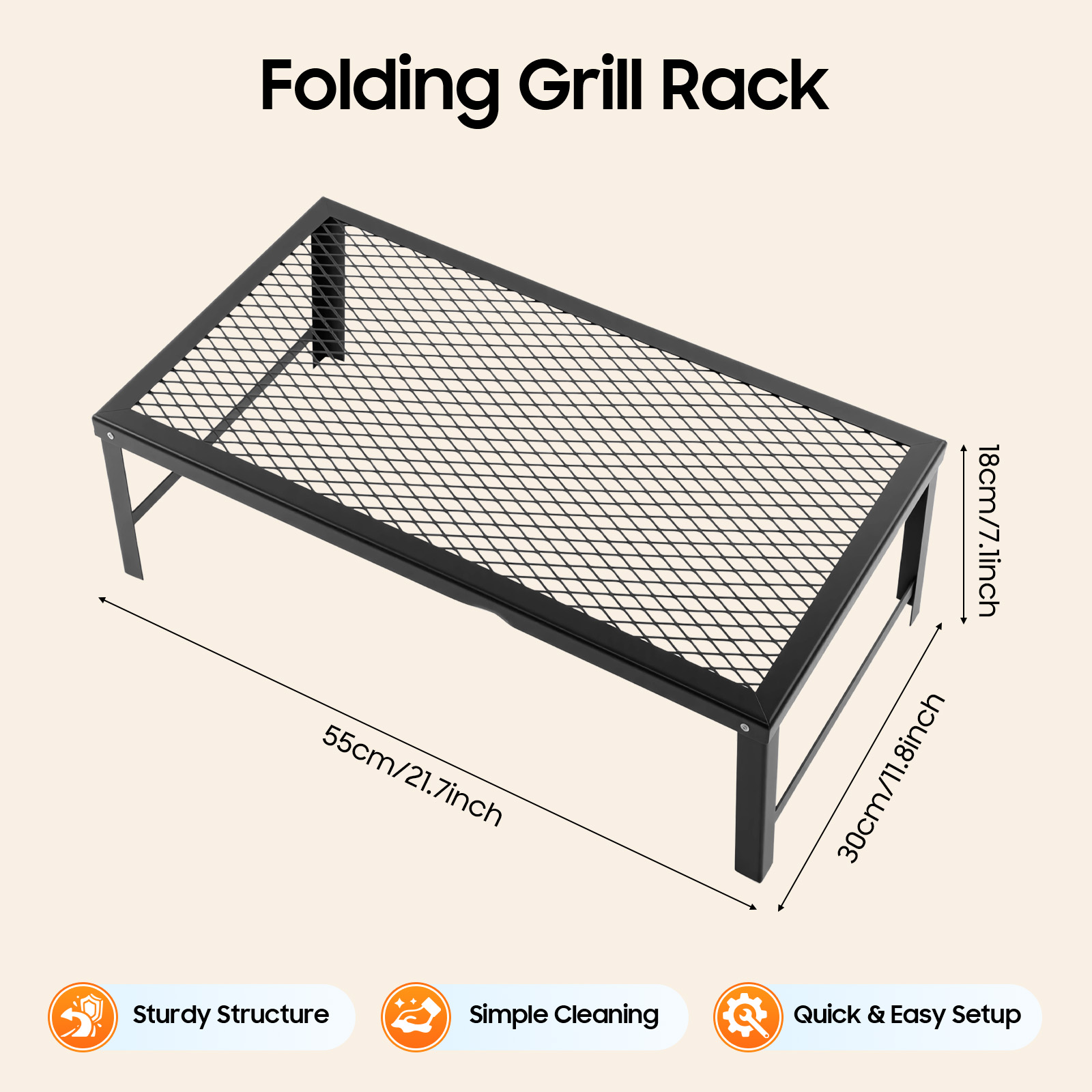 Portable Foldable Camping Gril - đánh giá và giá Camping Cooking Fire Pit