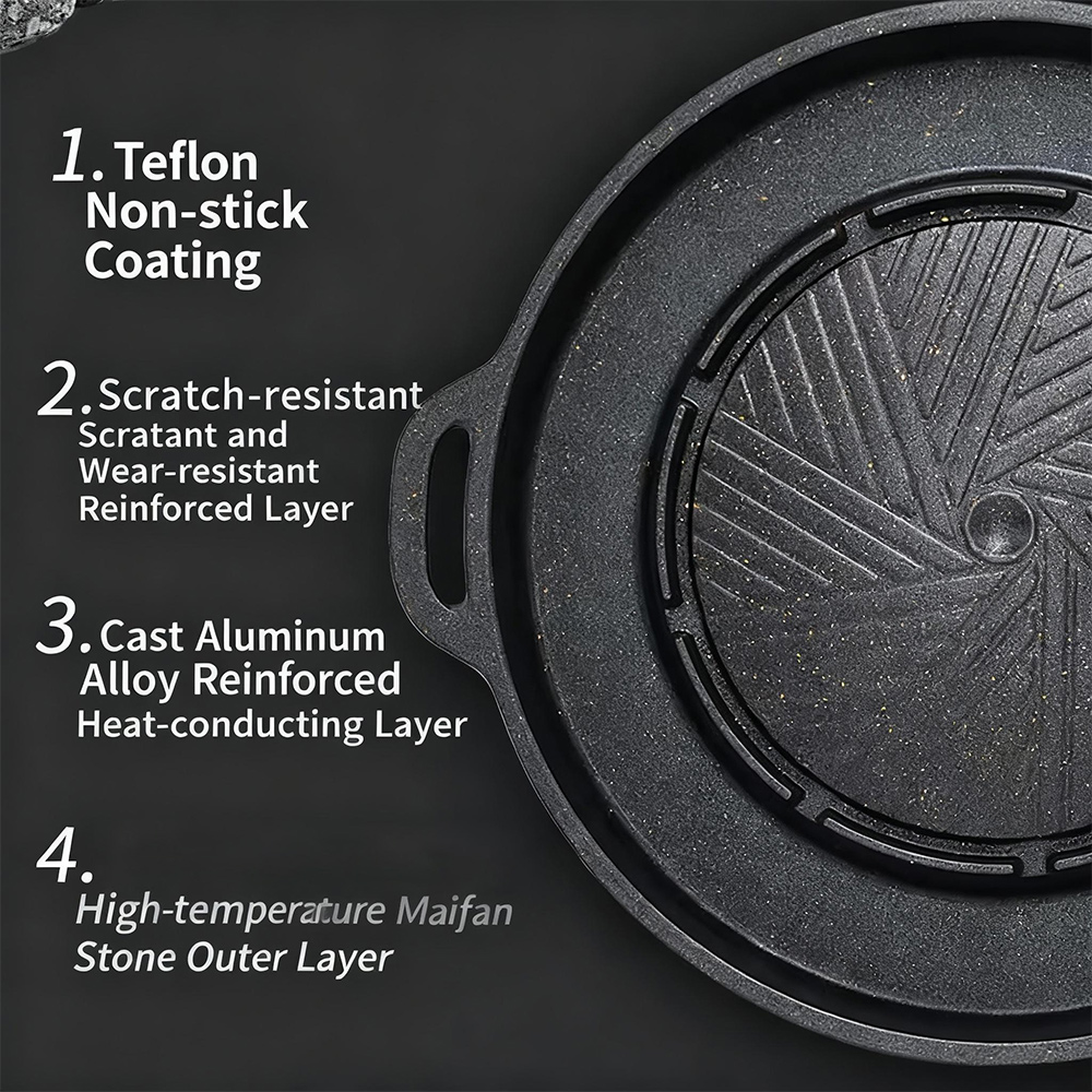 KOSUN Korean BBQ Grill Pan 2 i - đánh giá và giá Camping Cooking Tray