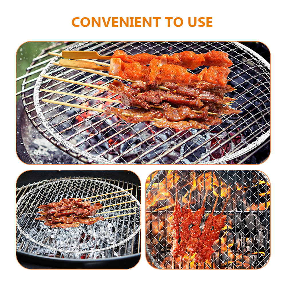 10Pcs Bbq Grill Mesh Fire Pit  - đánh giá và giá Camping Cooking Fire Pit