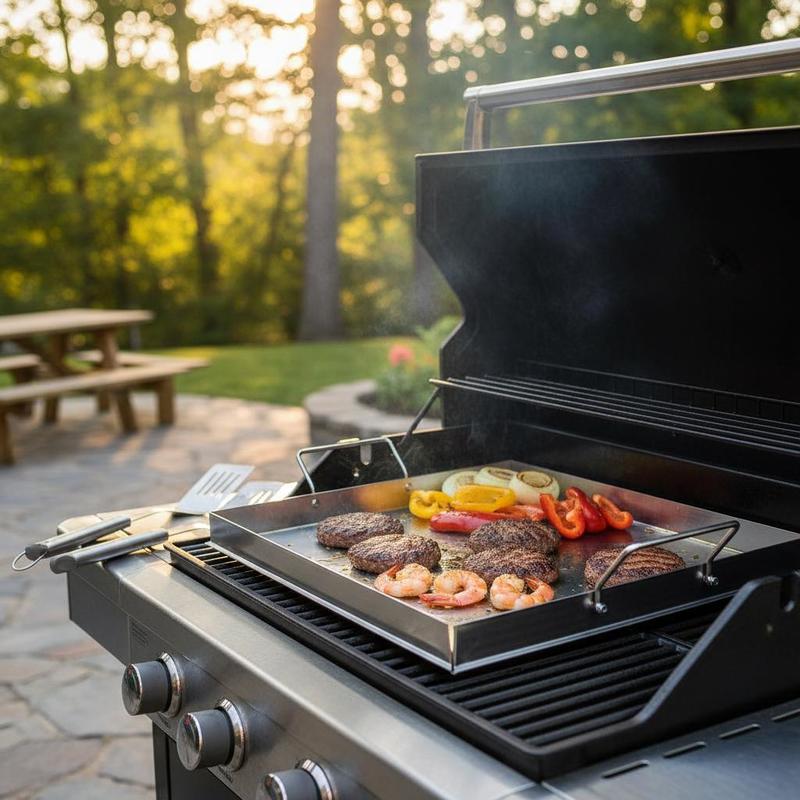 Universal Flat Top Griddle 18x - đánh giá và giá Camping Cooking Kitchen