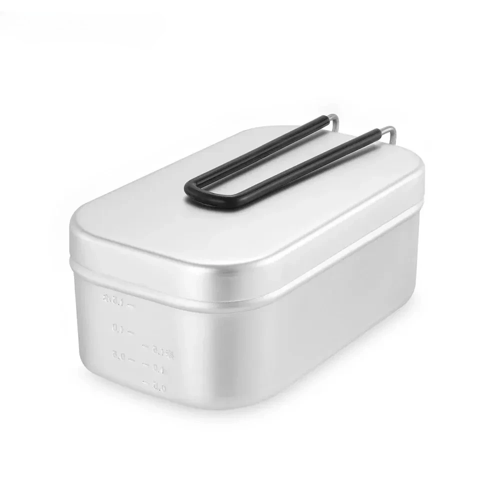 800/1400ML Aluminum Lunch Boxe - đánh giá và giá Camping Cooking Tray