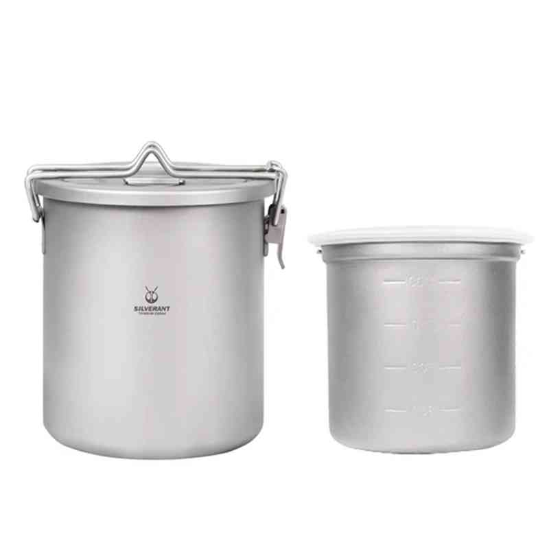 Silverant Camping Titanium Pot - đánh giá và giá Camping Cooking Rice