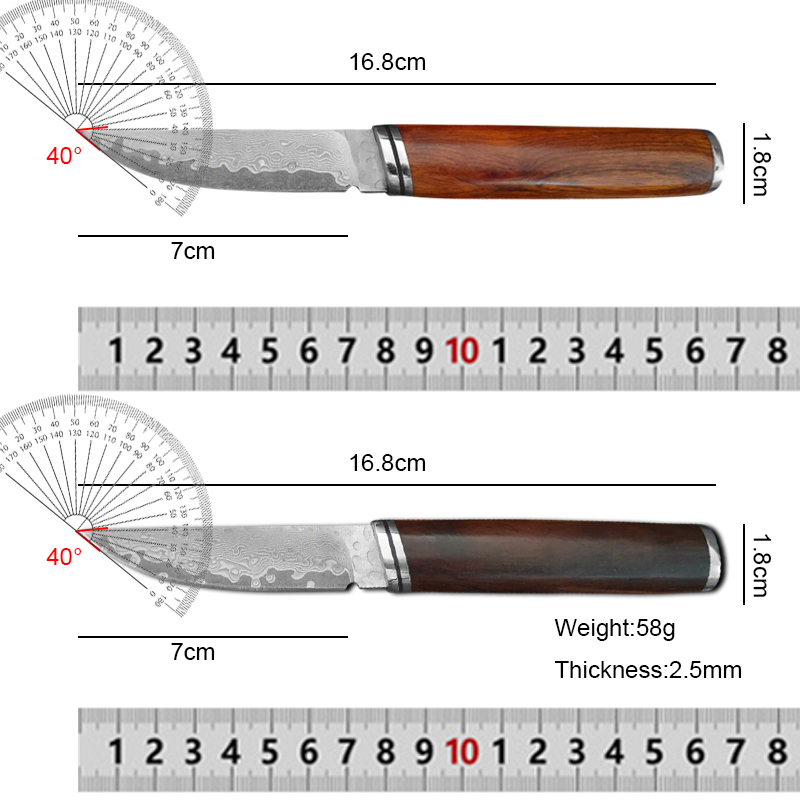 Damascus Steel Outdoor Knife P - đánh giá và giá Camping Cooking Utensils