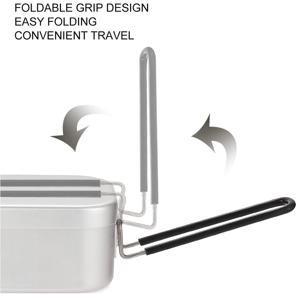 800ML Aluminum Lunch Boxes Out - đánh giá và giá Camping Cooking Box Set