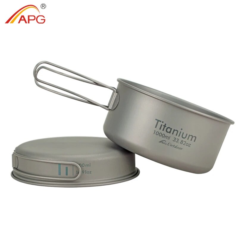 APG Ultralight Titanium Pan Ou - đánh giá và giá Camping Cooking Organizer