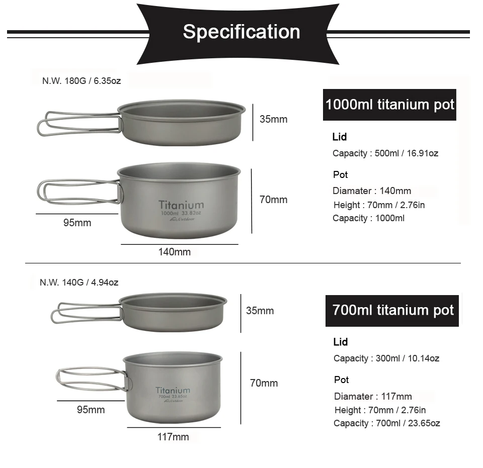 APG Ultralight Titanium Pan Ou - đánh giá và giá Camping Cooking Organizer