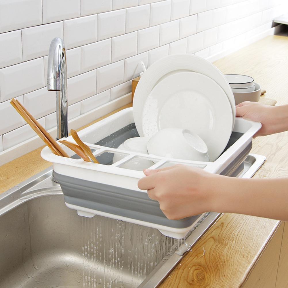 Foldable Dish Drainer Bowl Rac - đánh giá và giá Camping Cooking Tray
