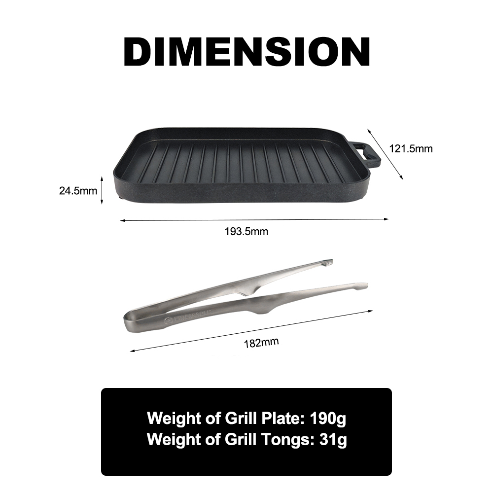 FireMaple Mini Grill Plate Set - đánh giá và giá Camping Cooking On Fire