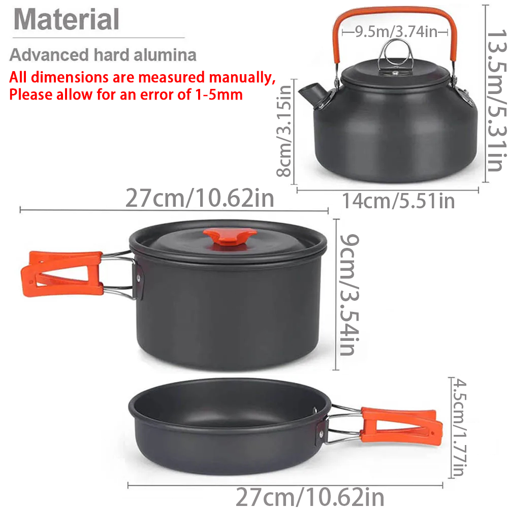 Cắm Trại Nồi Bộ Ngoài Trời Nhô - đánh giá và giá Camping Cooking Organizer