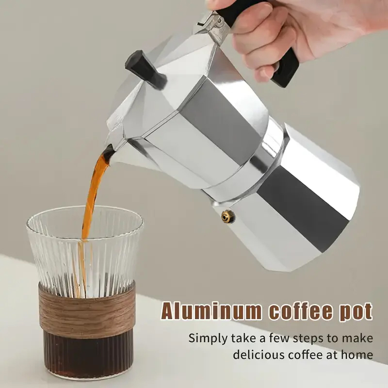 Classic Aluminum Moka Pot 50-3 - đánh giá và giá Camping Cooking Utensils