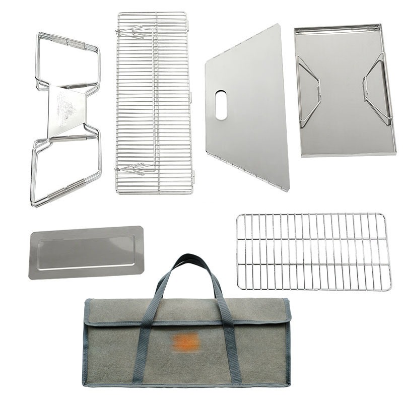 Portable Campfire Fire Pit BBQ - đánh giá và giá Camping Cooking Fire Pit