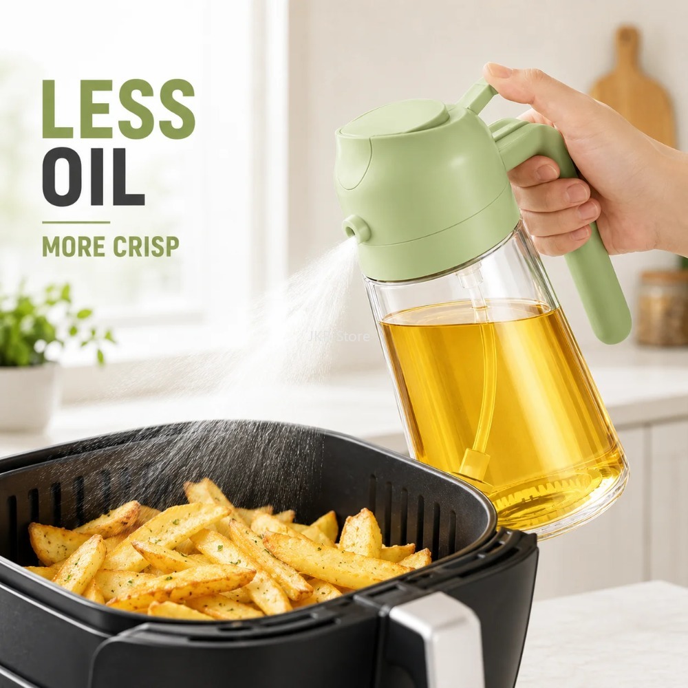 2 in 1 Olive Oil Sprayer Dispe - đánh giá và giá Camping Cooking Kitchen