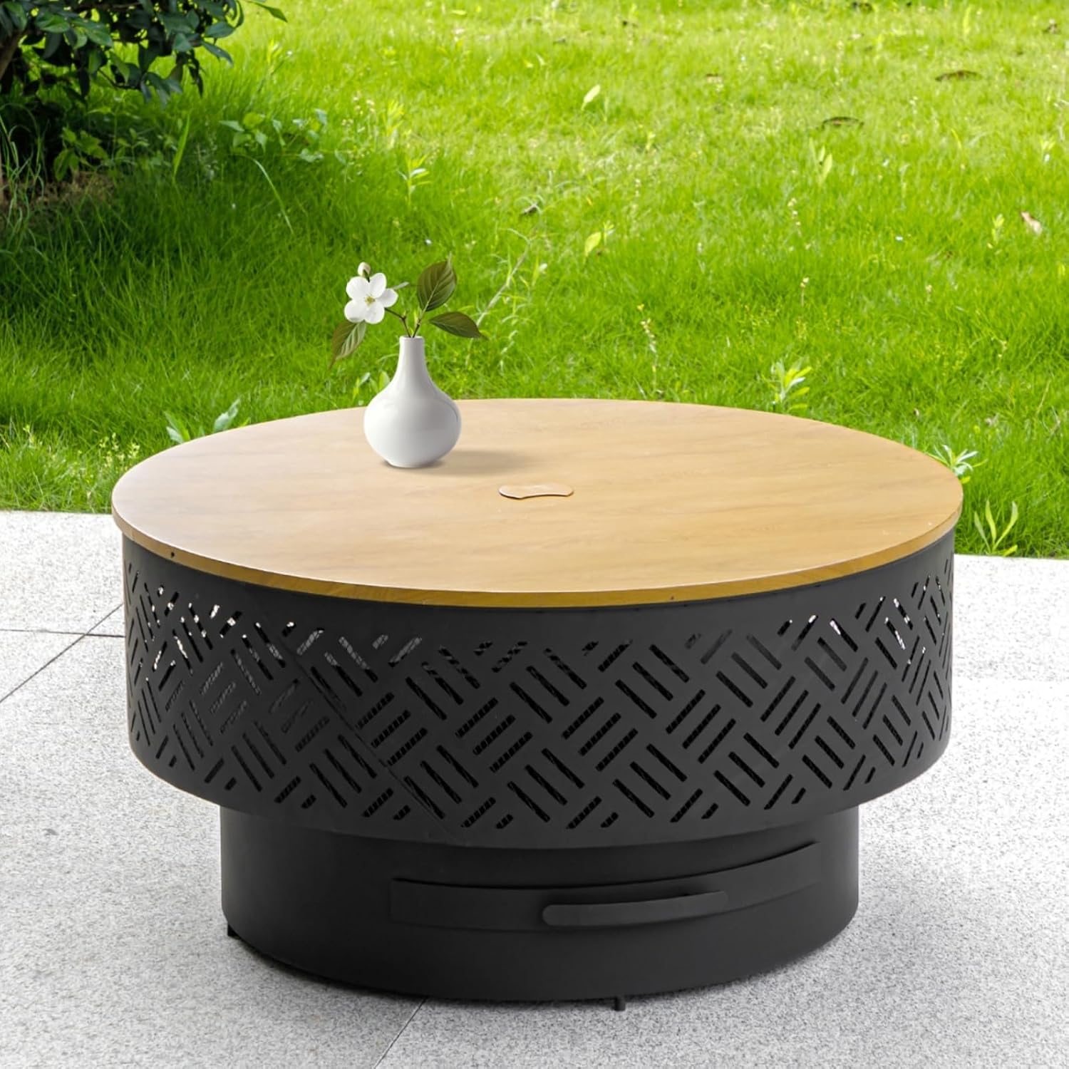 32 Inch Round Metal Wood Burni - đánh giá và giá Camping Cooking Fire Pit