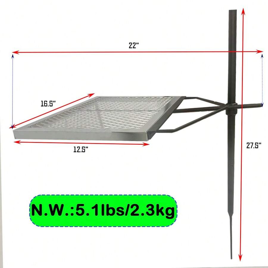 360 ° Adjustable Rotating Camp - đánh giá và giá Camping Cooking Fire Pit