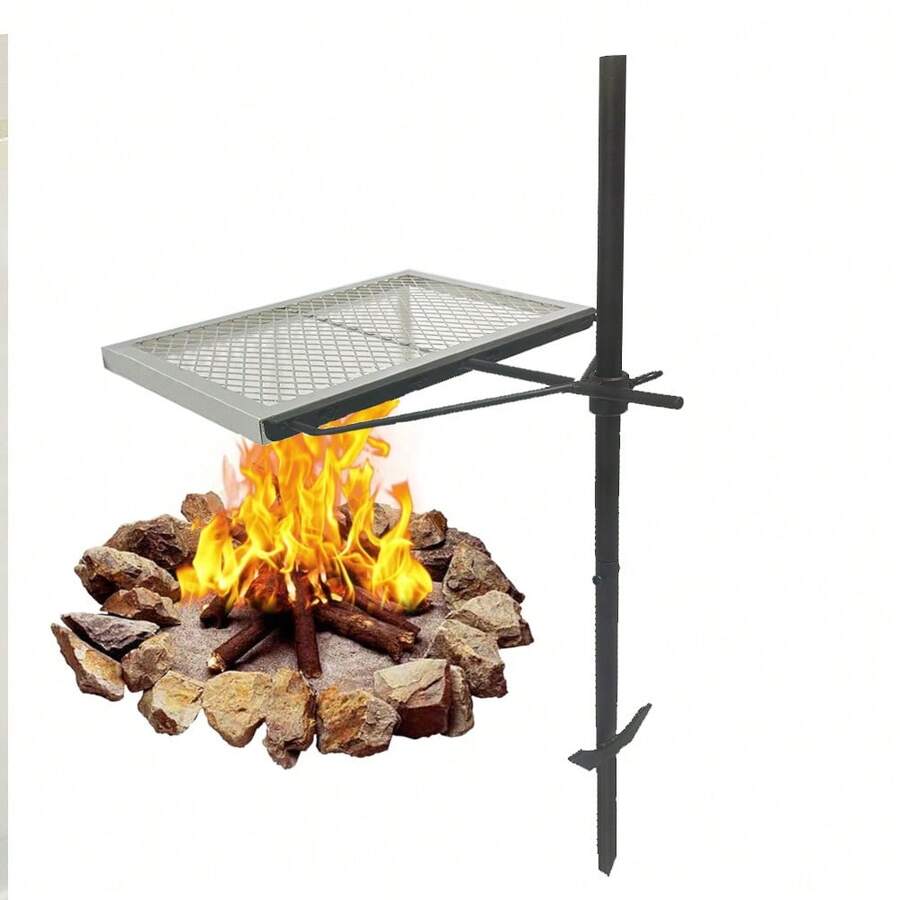 360 ° Adjustable Rotating Camp - đánh giá và giá Camping Cooking Fire Pit