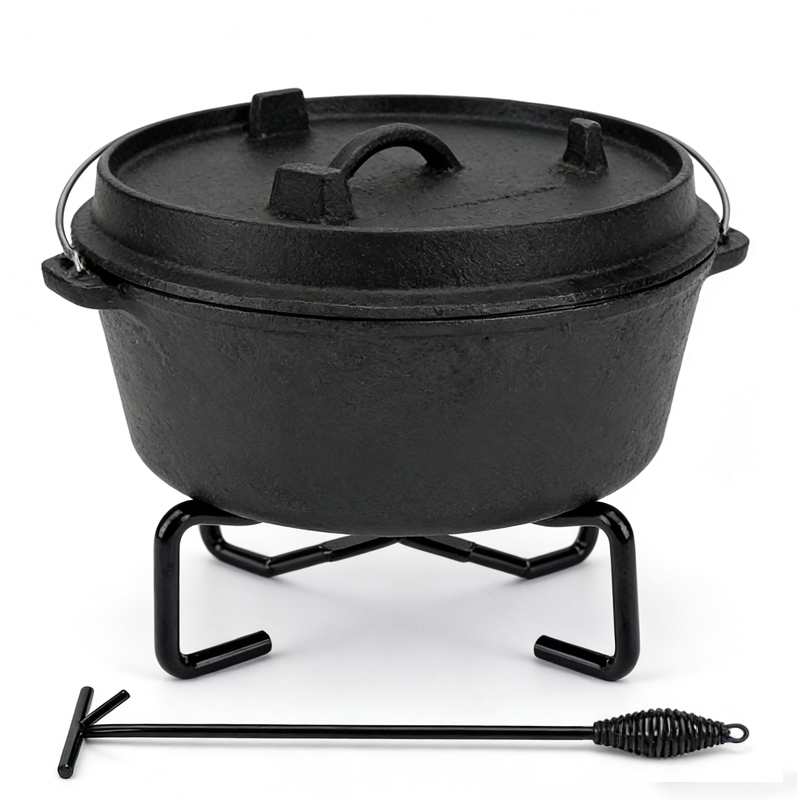 4-in-1 Folding Pot Stand Camp  - đánh giá và giá Camping Cooking Dutch Oven
