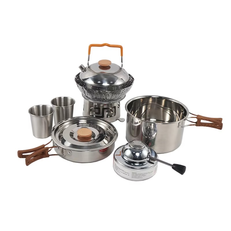 High Quality Portable Outdoor  - đánh giá và giá Quality Camping Cooking Set