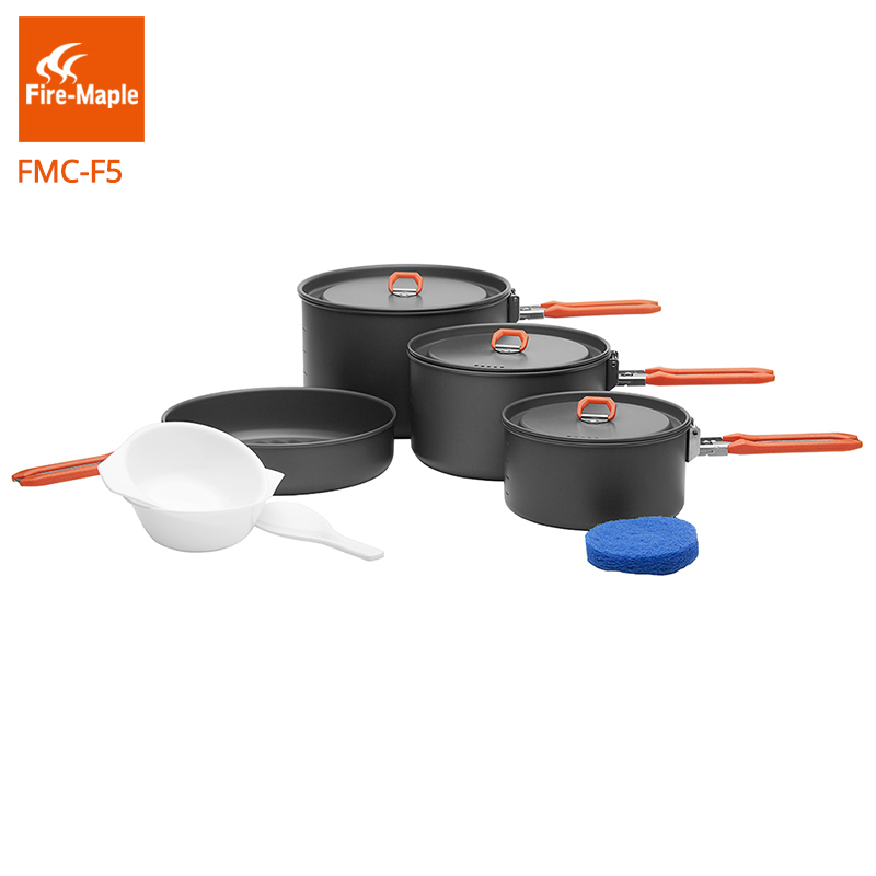 Lửa Phong Lễ 5 Dã Ngoại Bộ Nồi - đánh giá và giá Camping Cooking On Fire