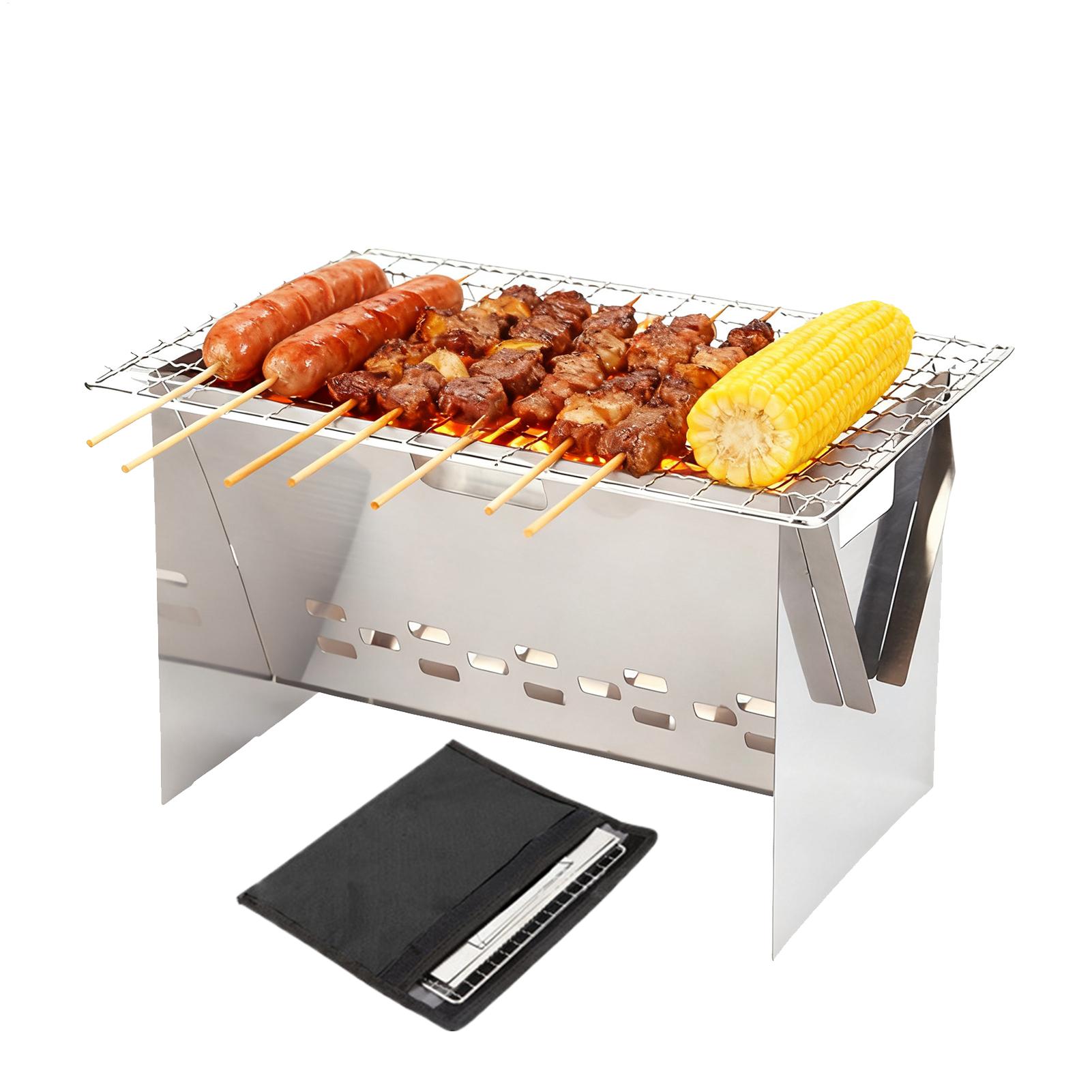 Stainless steel Charcoal Grill - đánh giá và giá Camping Cooking Fire Pit