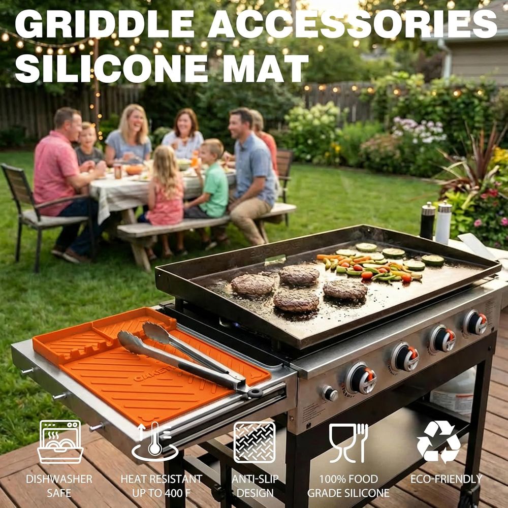 Silicone Grill Mats or Griddle - đánh giá và giá Camping Cooking Kitchen