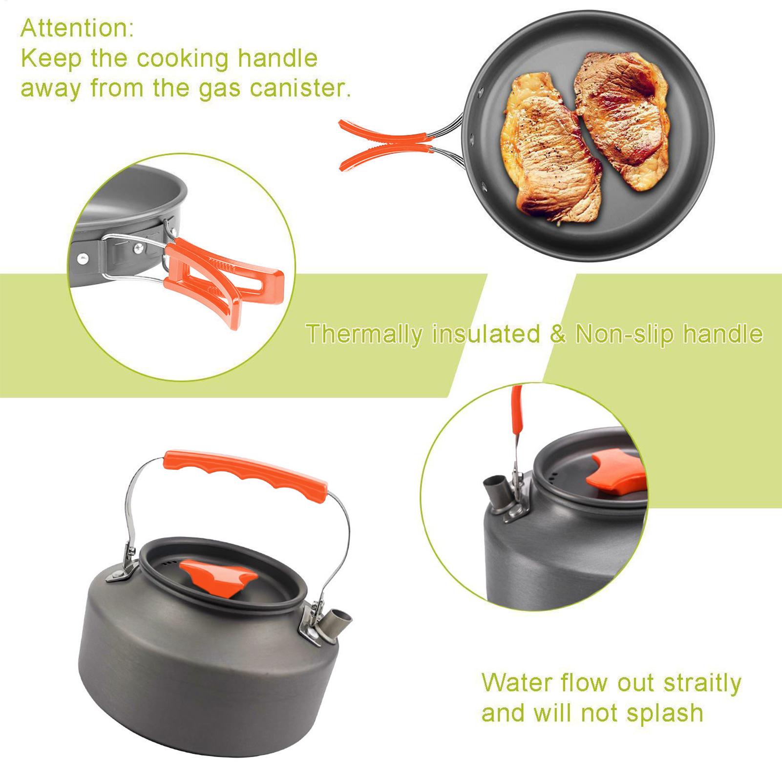 Backpacking Cooking Set Campin - đánh giá và giá Camping Cooking Set Non Stick