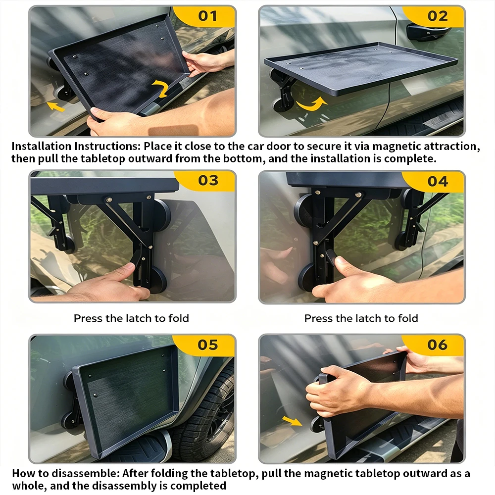 Portable Car Side Door Hanging - đánh giá và giá Camping Cooking Tray