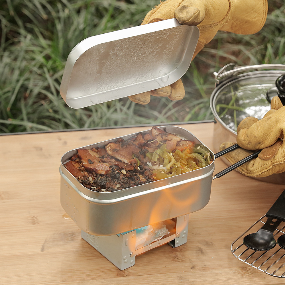 Outdoor Aluminium Mess Kit, St - đánh giá và giá Camping Cooking Box Set