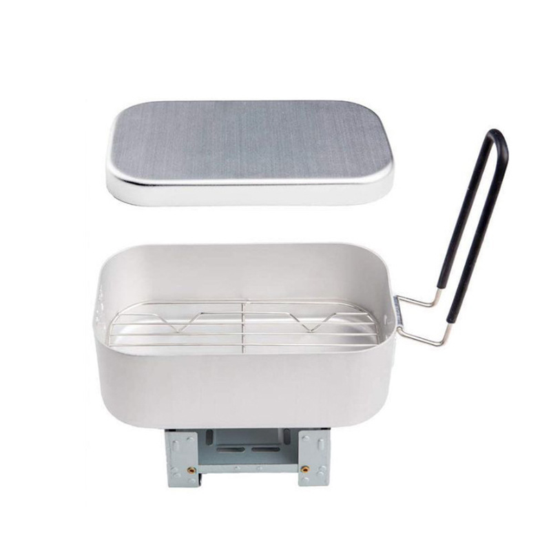 Outdoor Aluminium Mess Kit, St - đánh giá và giá Camping Cooking Box Set