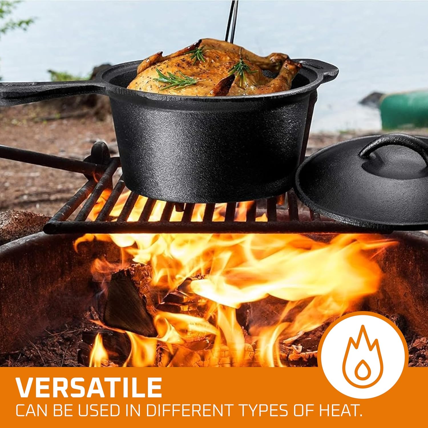 Camping Cooking Set Of 7. Pre  - đánh giá và giá Camping Cooking Dutch Oven