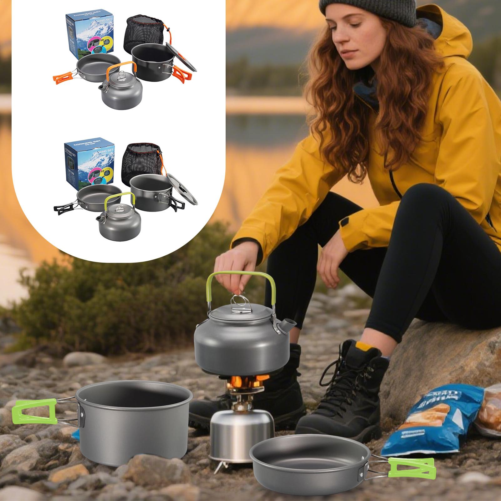 Camping Cookware Camping Cook  - đánh giá và giá Camping Cooking Set Non Stick