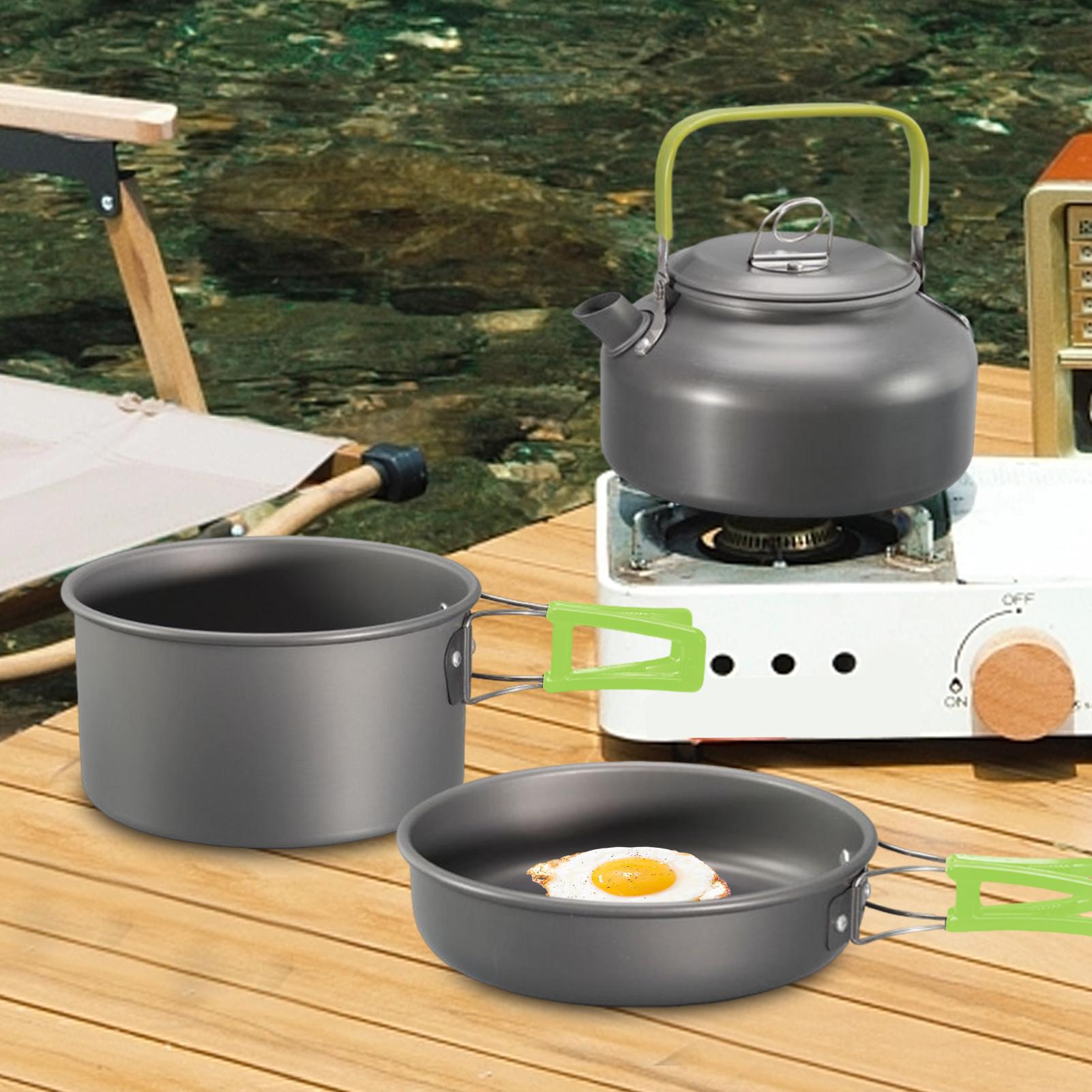 Camping Cookware Camping Cook  - đánh giá và giá Camping Cooking Set Non Stick
