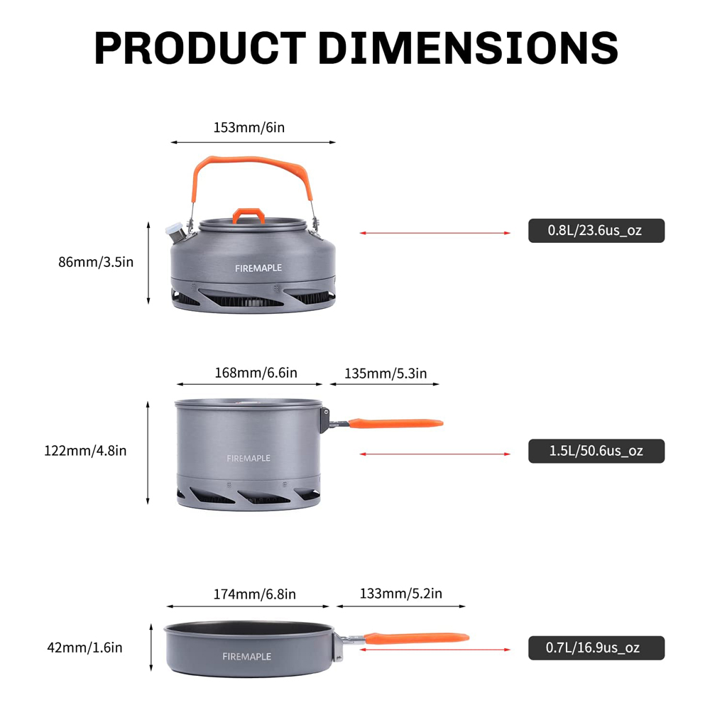 Fire Maple Cắm Trại Đồ Nấu Nướ - đánh giá và giá Camping Cooking Tin