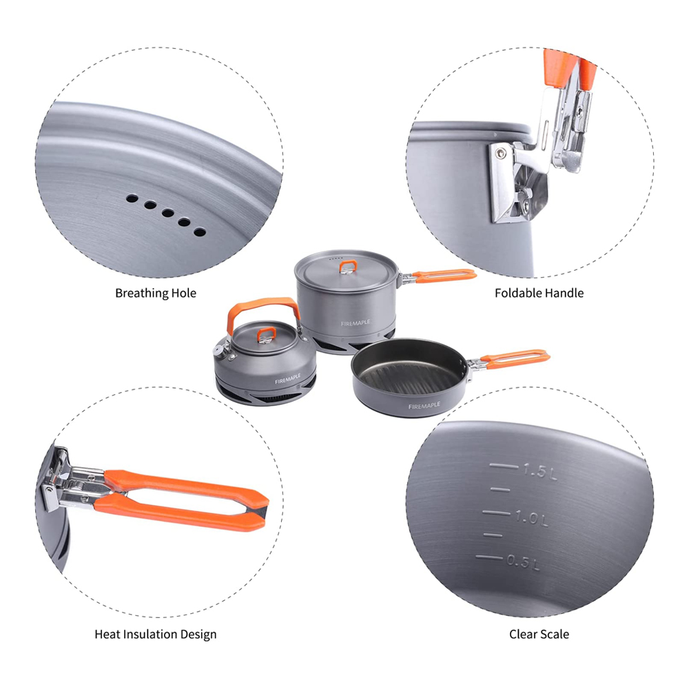 Fire Maple Cắm Trại Đồ Nấu Nướ - đánh giá và giá Camping Cooking Tin