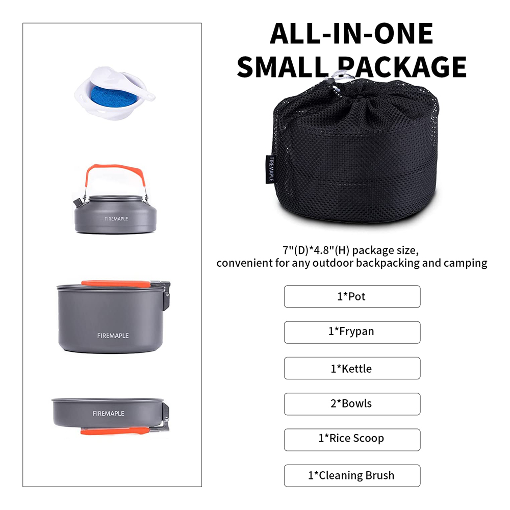 Lửa Phong Dã Ngoại Nồi Chảo Bộ - đánh giá và giá Camping Cooking Box Set