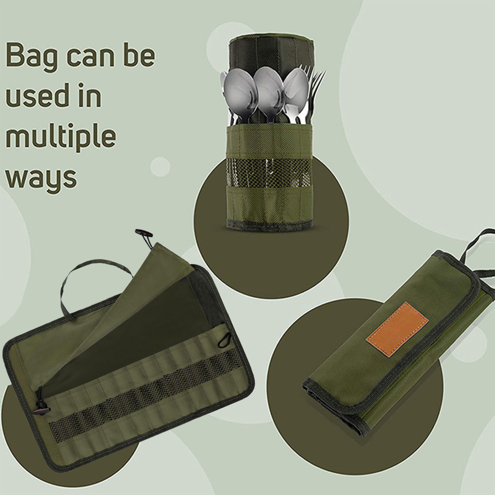 Camping Utensil Bag Portable P - đánh giá và giá Camping Cooking Utensil Roll